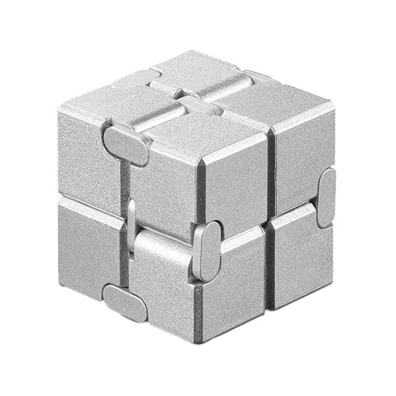 Infinite Rubik's Cube, versatile stress relief toy, adult flip alloy metal finger cube